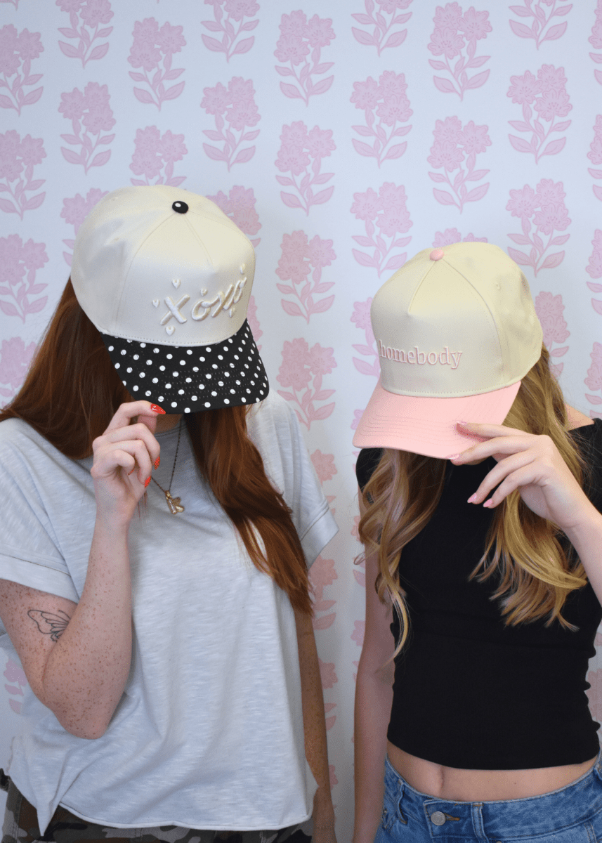 XOXO Black Polka Dot Vintage Trucker Hat - MerciGrace BoutiqueHat