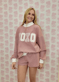 XOXO Valentine's Mock Neck - MerciGrace BoutiqueTop