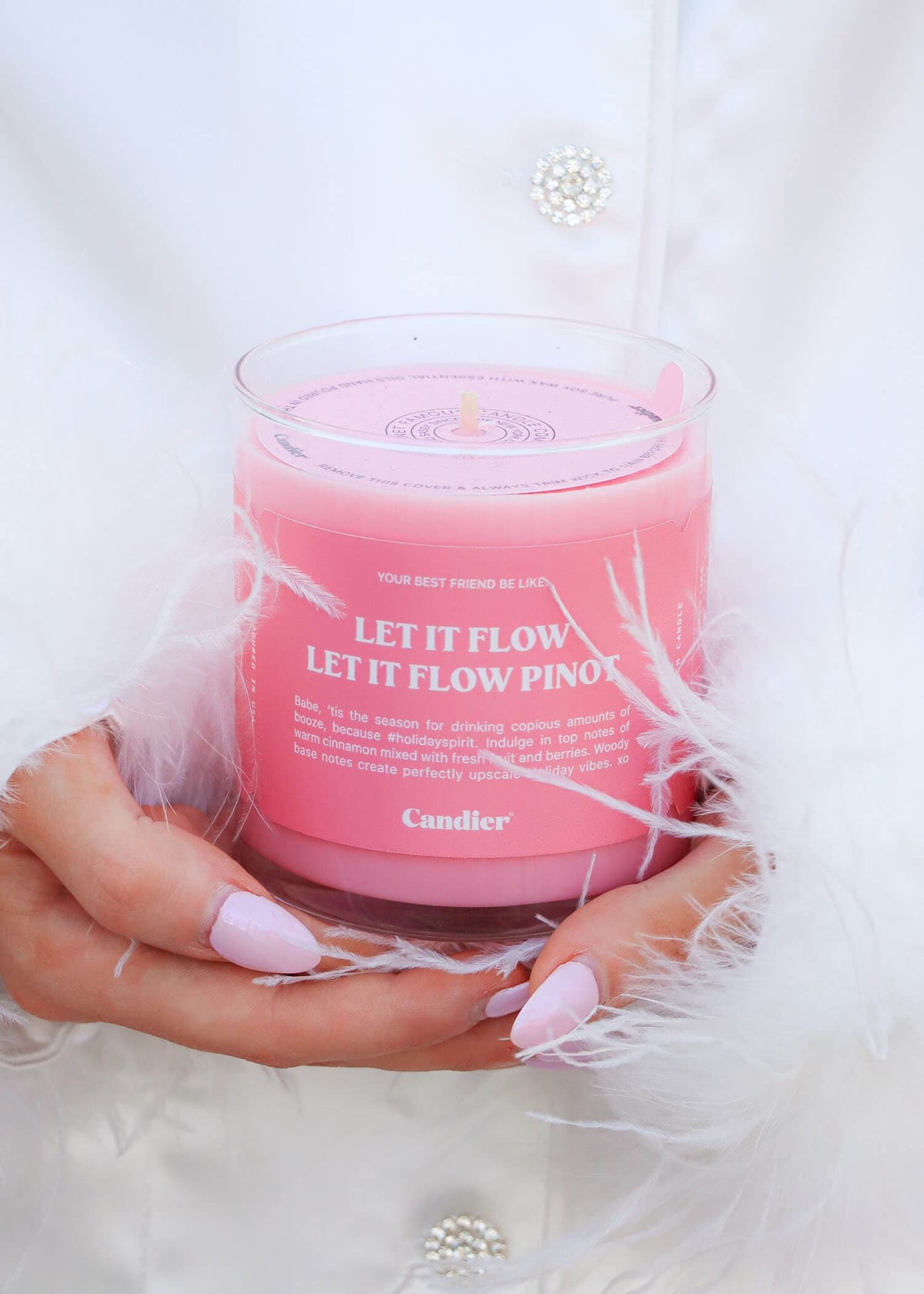Let It Flow, Pinot Candle Candles MerciGrace Boutique.