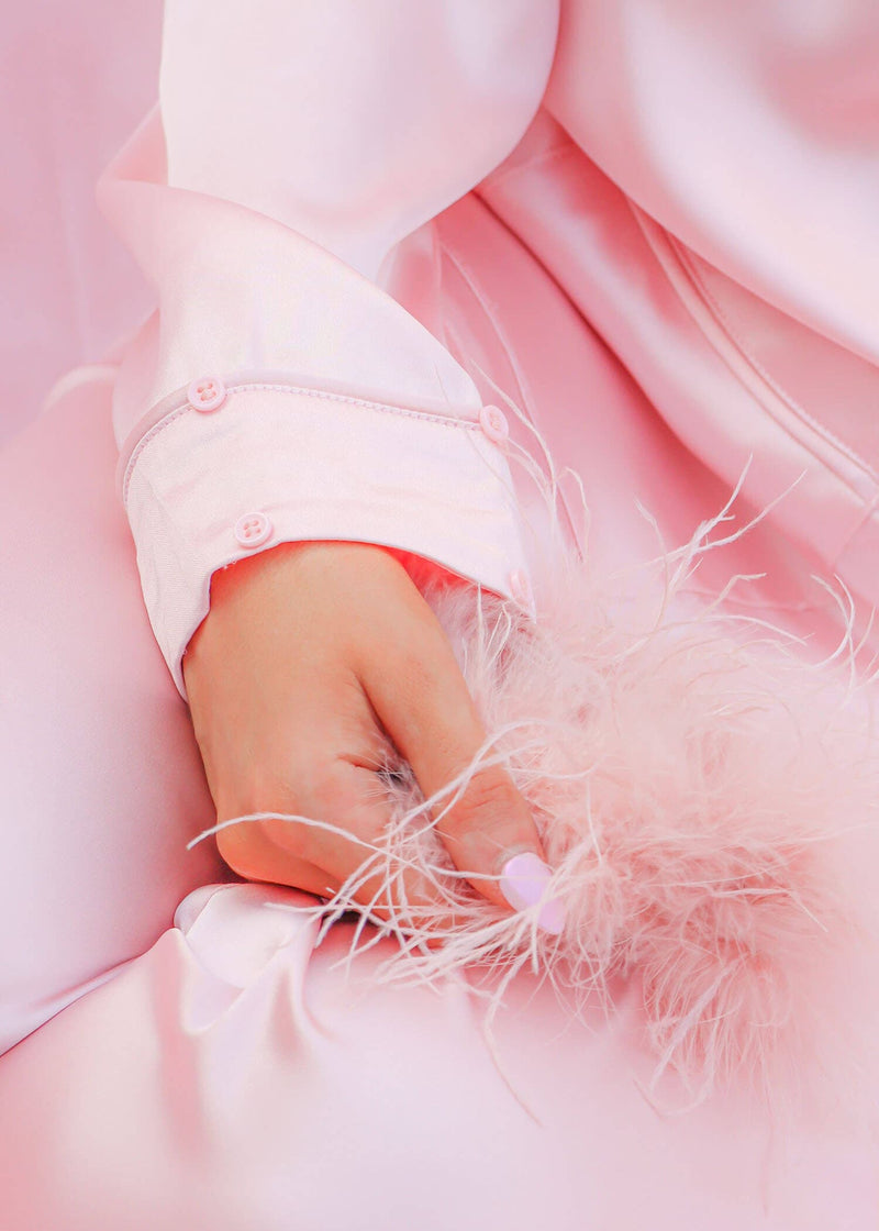 Sweet Slumbers Pajamas - Baby Pink Set MerciGrace Boutique.
