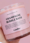 Champagne Bubble Bath Candle Candles MerciGrace Boutique.