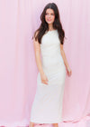 Going For It Maxi Dress - Ivory Dress MerciGrace Boutique.