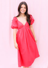 Loving You Midi Dress - Rose Dresses MerciGrace Boutique.