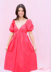 Loving You Midi Dress - Rose Dresses MerciGrace Boutique.