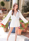 Oh So Beautiful Romper - Ivory Romper MerciGrace Boutique.