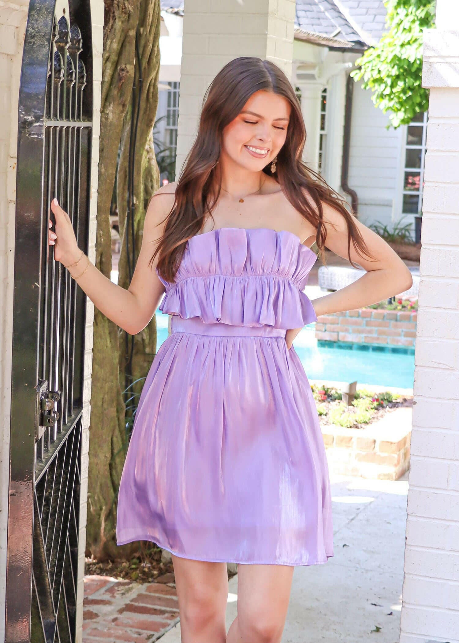 Lavender Haze Mini Dress - Lavender – MerciGrace Boutique