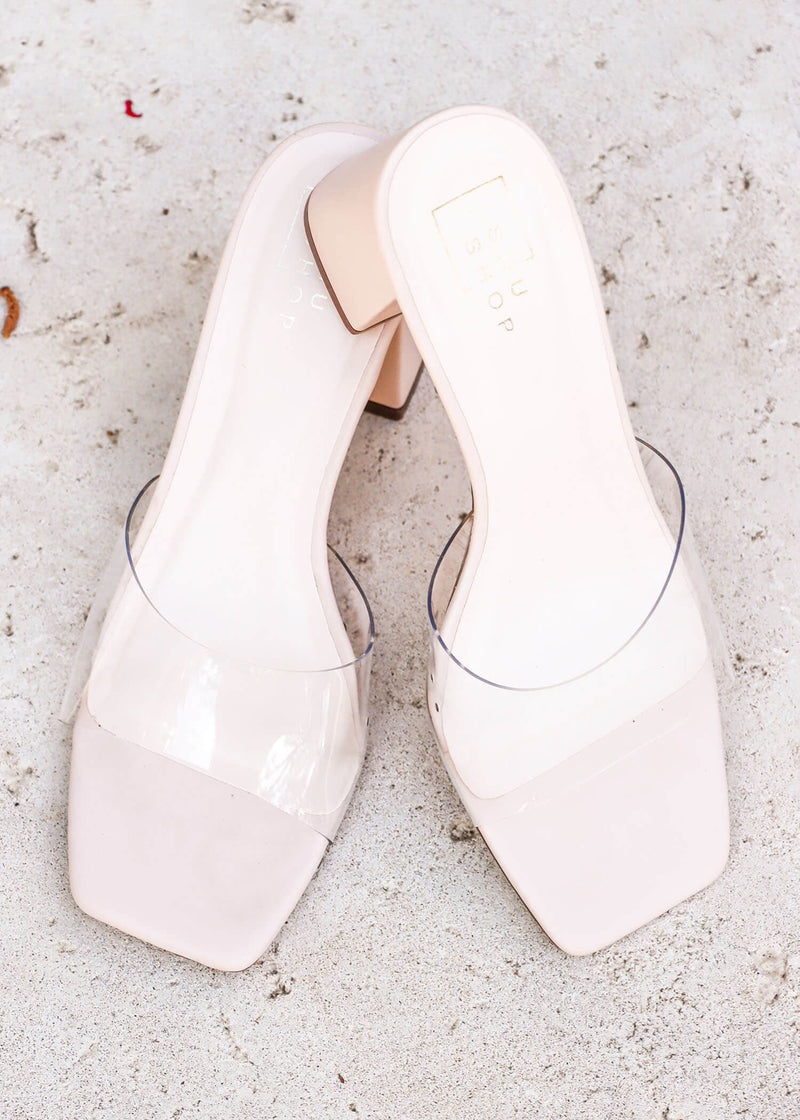 Ready For Everything Heel Sandals - Bone Shoe MerciGrace Boutique.