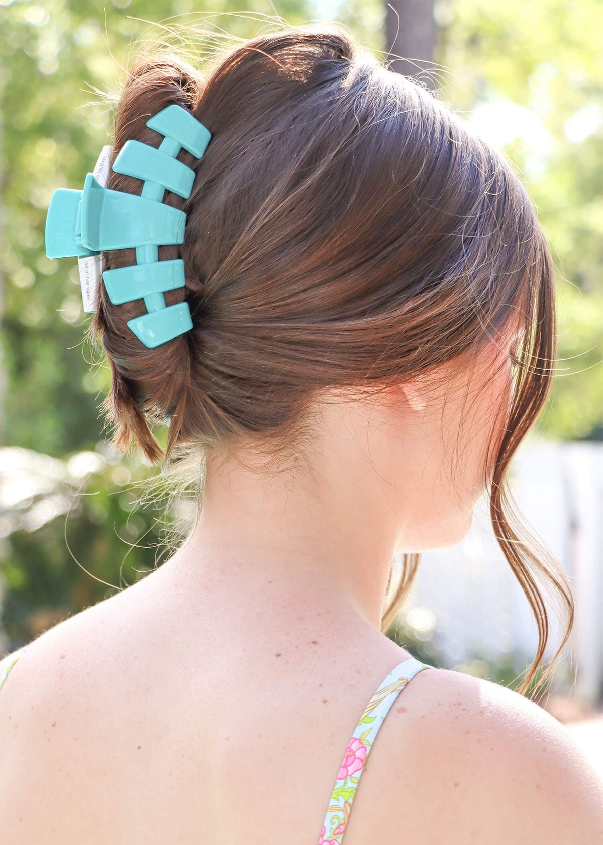 Can't Break Me Large Hair Clip - Baby Blue Hair Clips MerciGrace Boutique.
