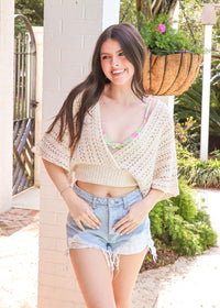 Oh So Perfect Denim Shorts - Light Wash Shorts MerciGrace Boutique.