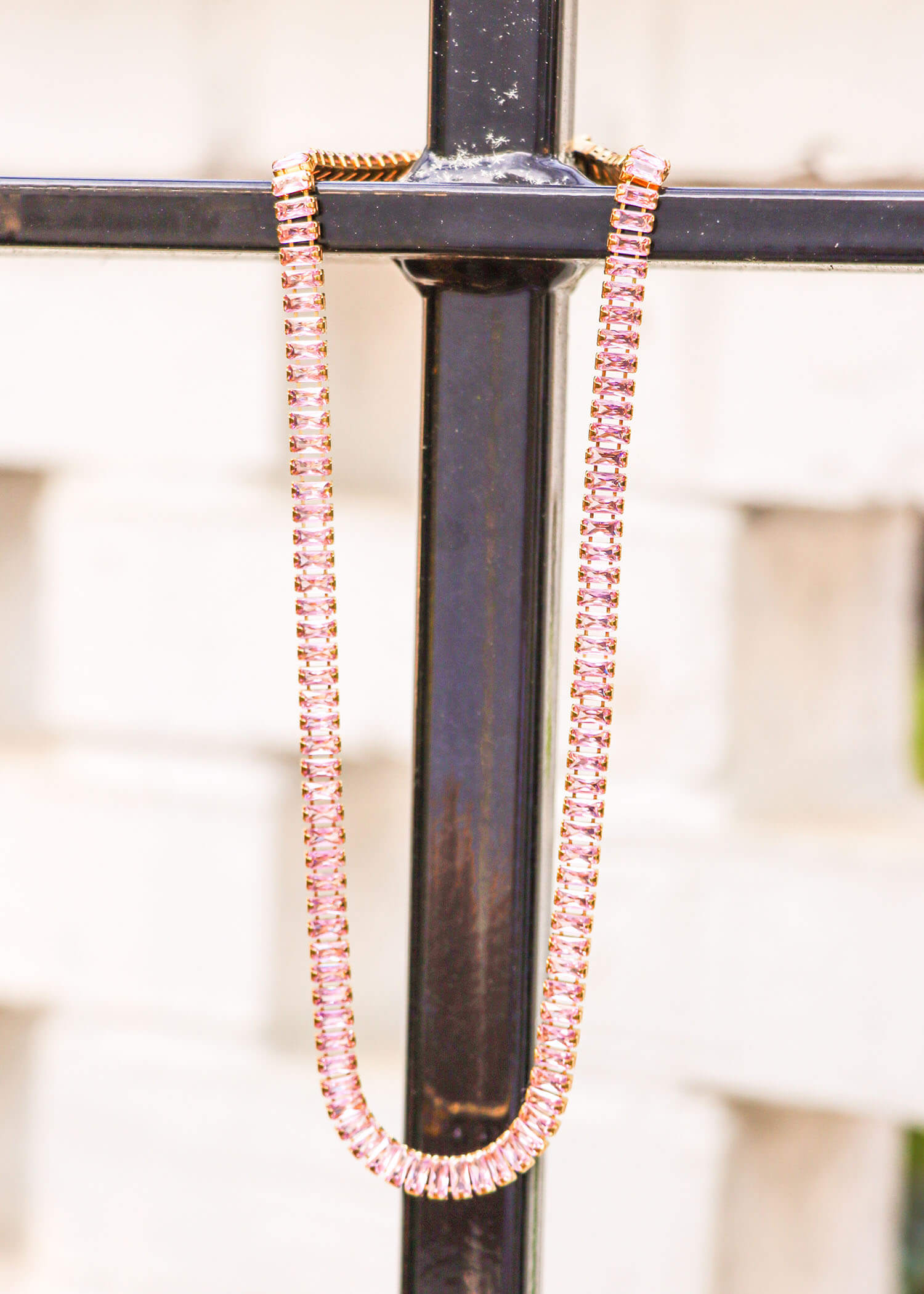 Candy Bar Necklace - Pink Necklace MerciGrace Boutique.