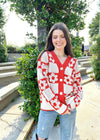 Always Comfy Cardigan - Burnt Orange/Cream Sweater MerciGrace Boutique.