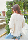 Always My Favorite Sweater - Taupe/Cream Tops MerciGrace Boutique.