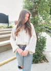 Always My Favorite Sweater - Taupe/Cream Tops MerciGrace Boutique.