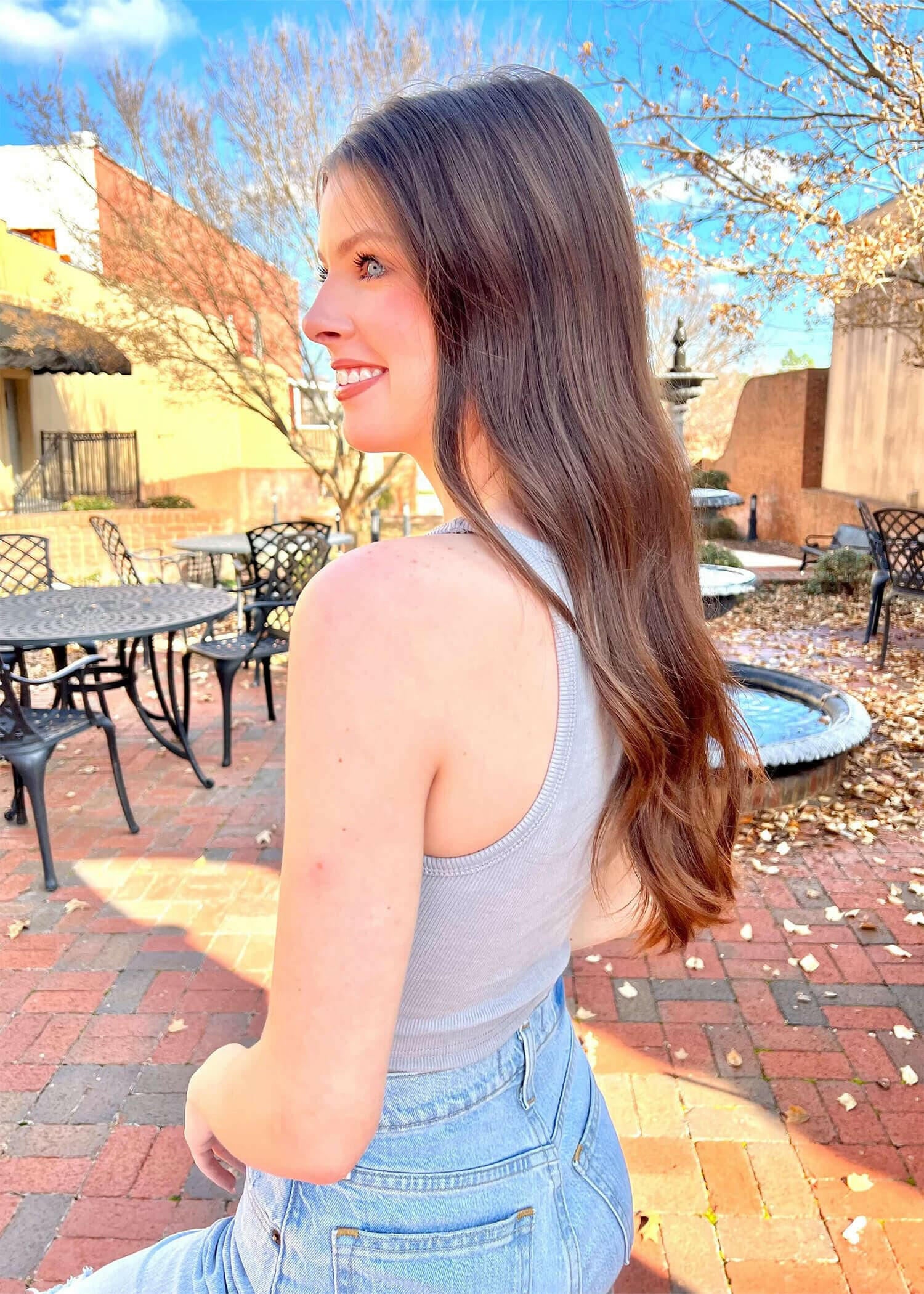 Anything Can Happen Tank - Light Grey Tops MerciGrace Boutique.