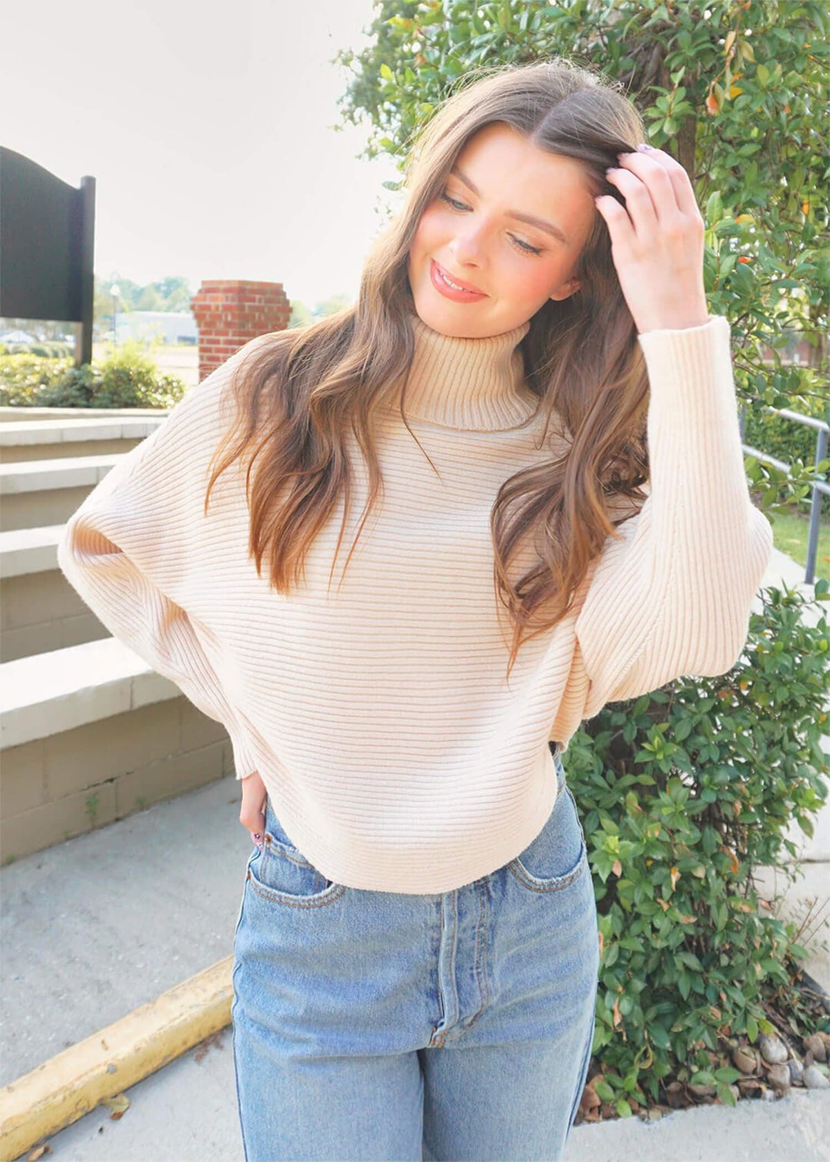 Bring On The Cold Sweater - Ivory Sweater MerciGrace Boutique.