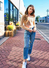 Call Me Later Top - Camel Tops MerciGrace Boutique.