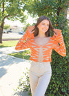 Can't Stop, Won't Stop Cardigan - Orange Tops MerciGrace Boutique.