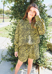 Can't Talk Right Now Set - Chartreuse Set MerciGrace Boutique.