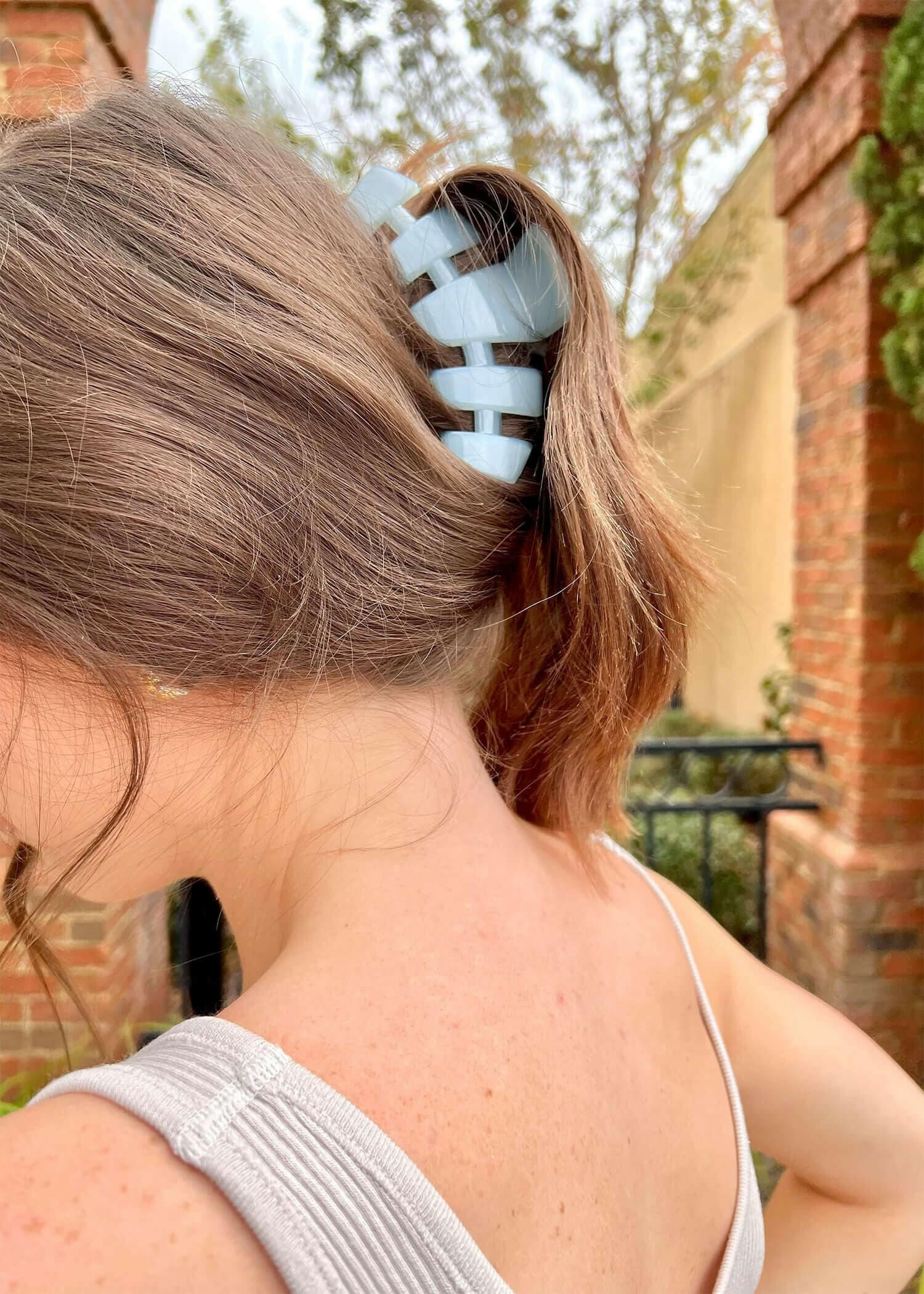 Can't Break Me Claw Clip (Large) - Sky Blue Hair Clips MerciGrace Boutique.