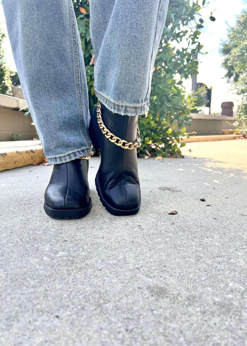 Chained To You Boots - Black - MerciGrace BoutiqueShoes