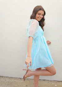 Chasin' Dreams Dress - Baby Blue Dress MerciGrace Boutique.