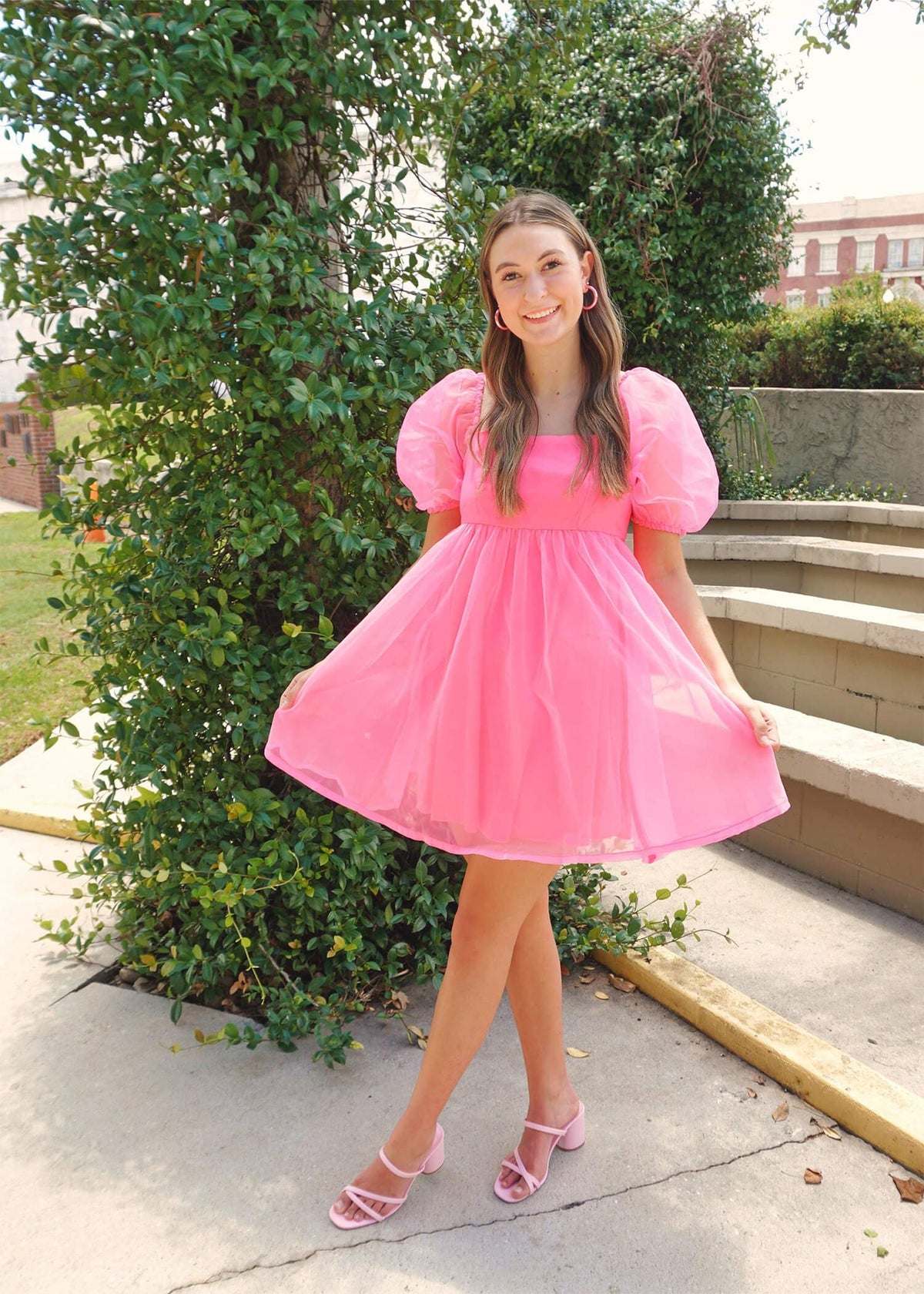 Chasin' Dreams Dress - Barbie Pink Dress MerciGrace Boutique.