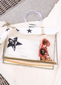 True Star Handbag - White/Black Hand Bag MerciGrace Boutique.
