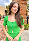 Close To You Cardigan Top - Green Sweater MerciGrace Boutique.
