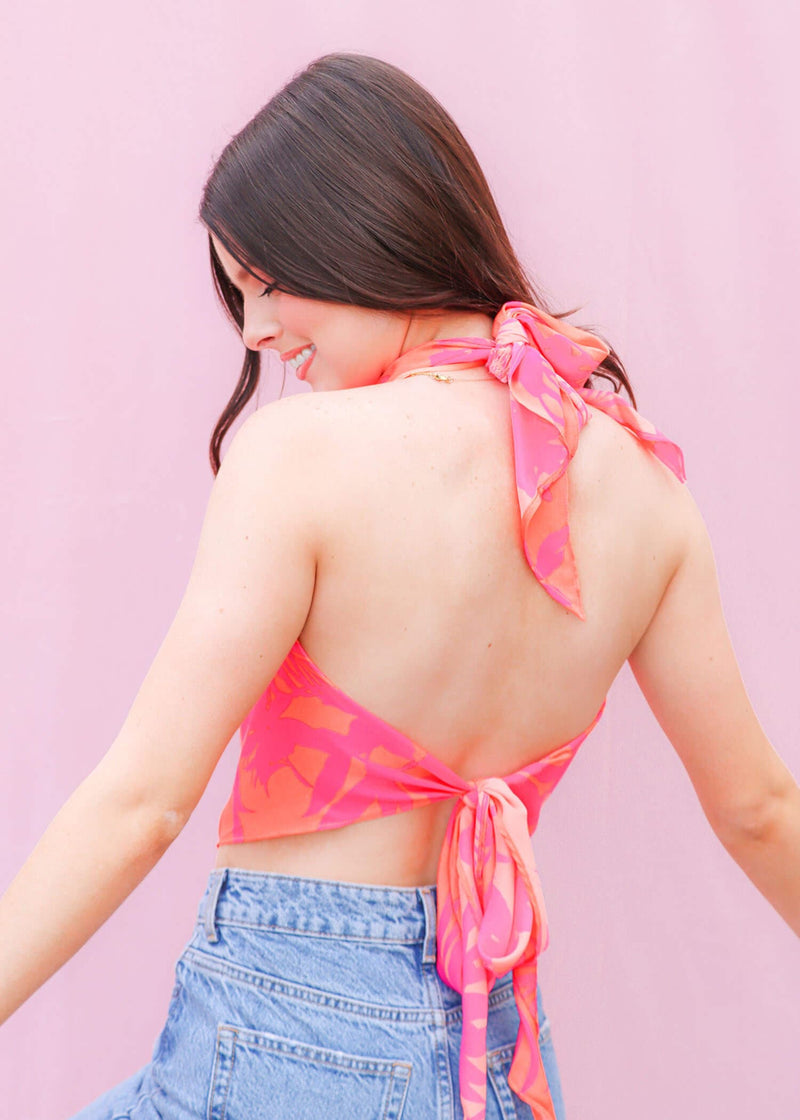 Ready For The Vacay Top - Papaya/Multi Tops MerciGrace Boutique.
