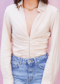 I'll Always Love You Top - Sand Tops MerciGrace Boutique.
