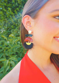 Defense Tassels Earrings Earrings MerciGrace Boutique.