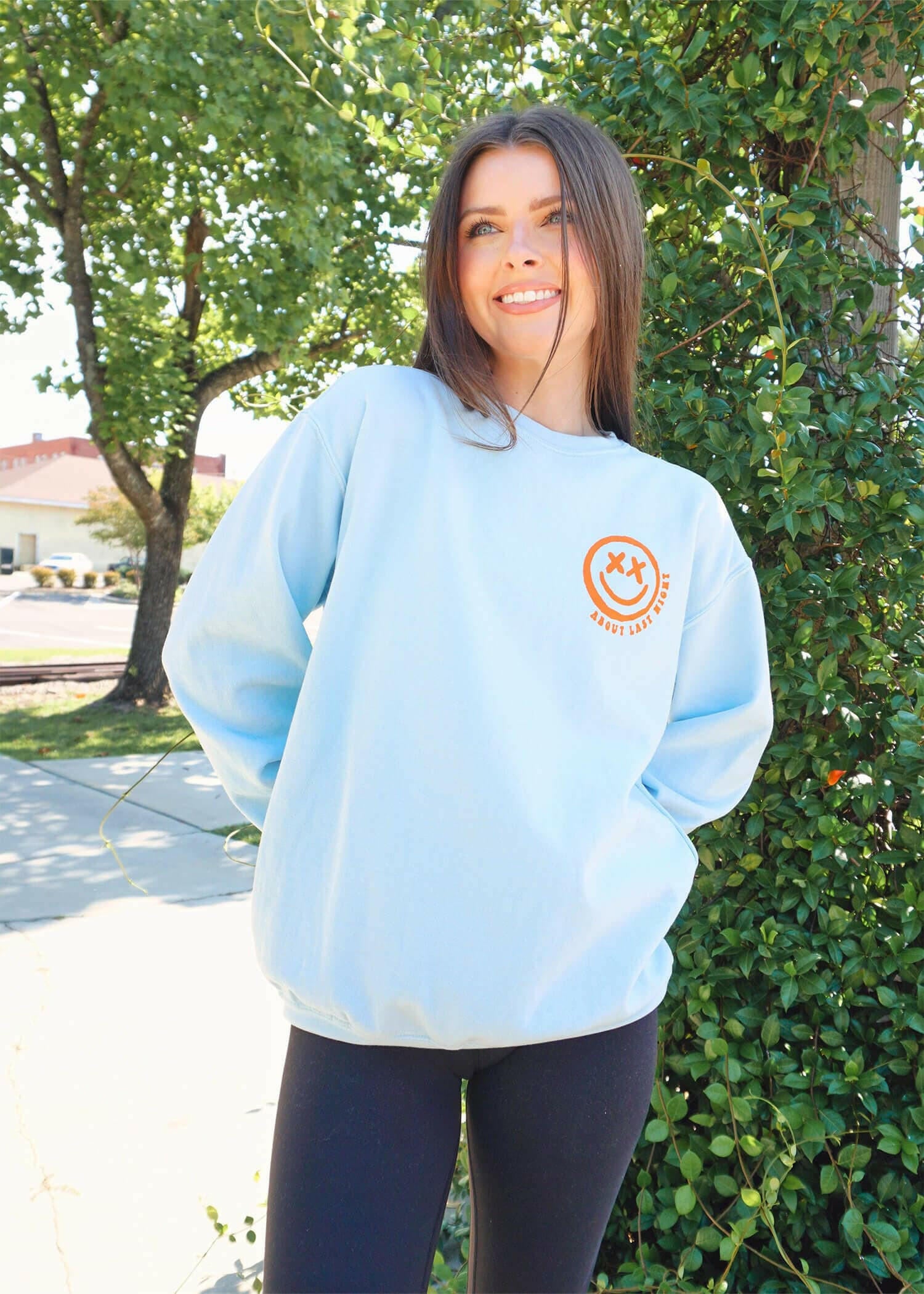 Do Not Disturb Sweatshirt - Blue/Orange Sweatshirt MerciGrace Boutique.