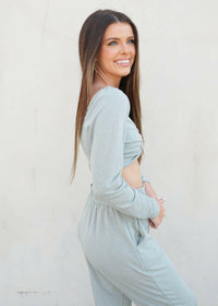 Don't Stop There Set - Sage Set MerciGrace Boutique.
