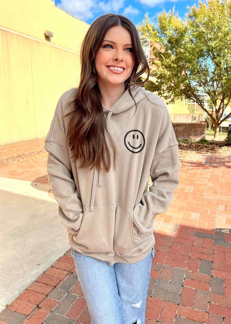 Don't Stop Me Hoodie - Taupe Hoodie MerciGrace Boutique.