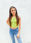 Edgin' For It Tank - Green Tops MerciGrace Boutique.
