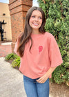 Everything Will Be Okay Graphic Tee - Coral T-Shirt MerciGrace Boutique.
