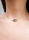 Eye On The Prize Necklace - Gold/Multi Necklace MerciGrace Boutique.