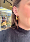 Fan Girl Hoops - Gold Earrings MerciGrace Boutique.