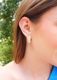 Feeling Elegant Earrings - Gold Earrings MerciGrace Boutique.