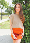 Forever A Classic Sweater Vest - Tan Sweater MerciGrace Boutique.