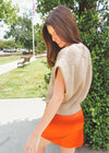 Forever A Classic Sweater Vest - Tan Sweater MerciGrace Boutique.