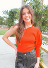 Forever On Top Sweater - True Red Sweater MerciGrace Boutique.