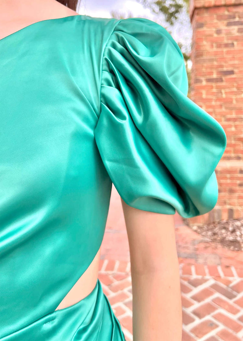 Forever The Moment Dress - Green Dress MerciGrace Boutique.