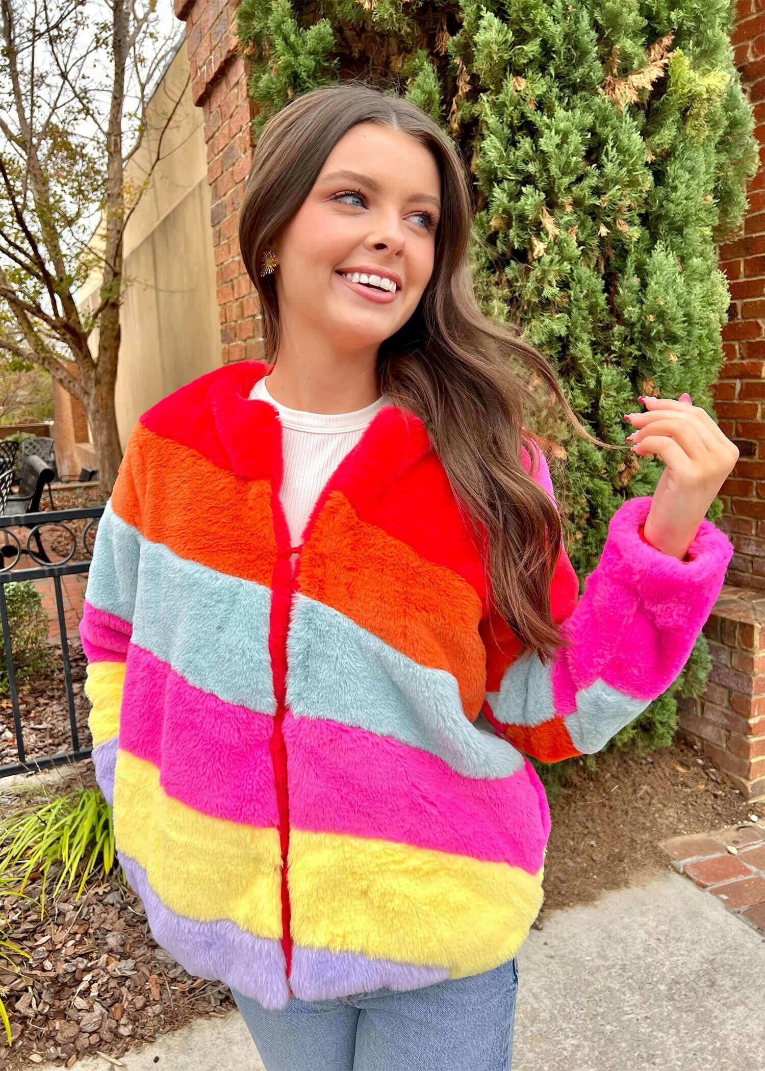Happy Morning Sky Jacket - Multi Jacket MerciGrace Boutique.