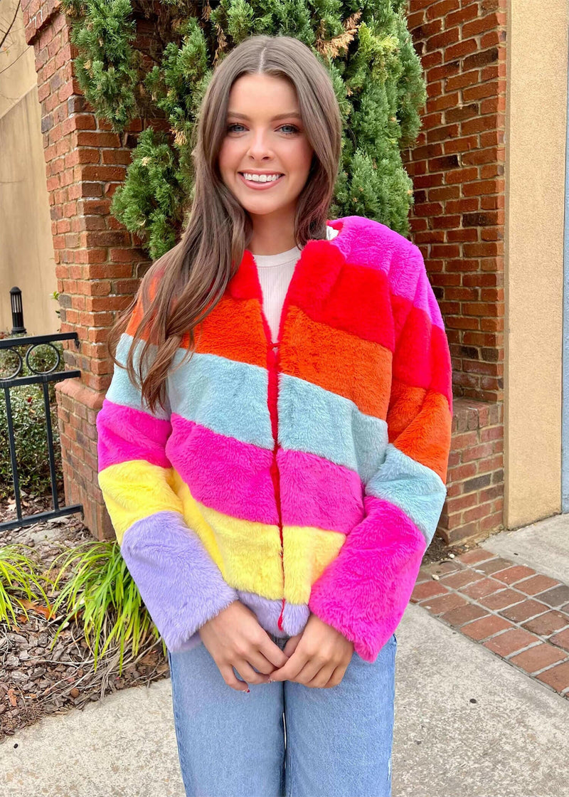Happy Morning Sky Jacket - Multi Jacket MerciGrace Boutique.