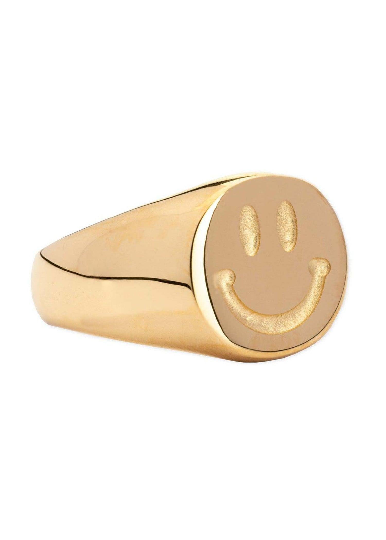 Happy Signet Ring Ring MerciGrace Boutique.