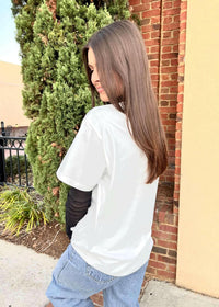 Here For The Dawgs Tee - White T-Shirt MerciGrace Boutique.