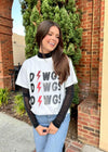 Here For The Dawgs Tee - White T-Shirt MerciGrace Boutique.