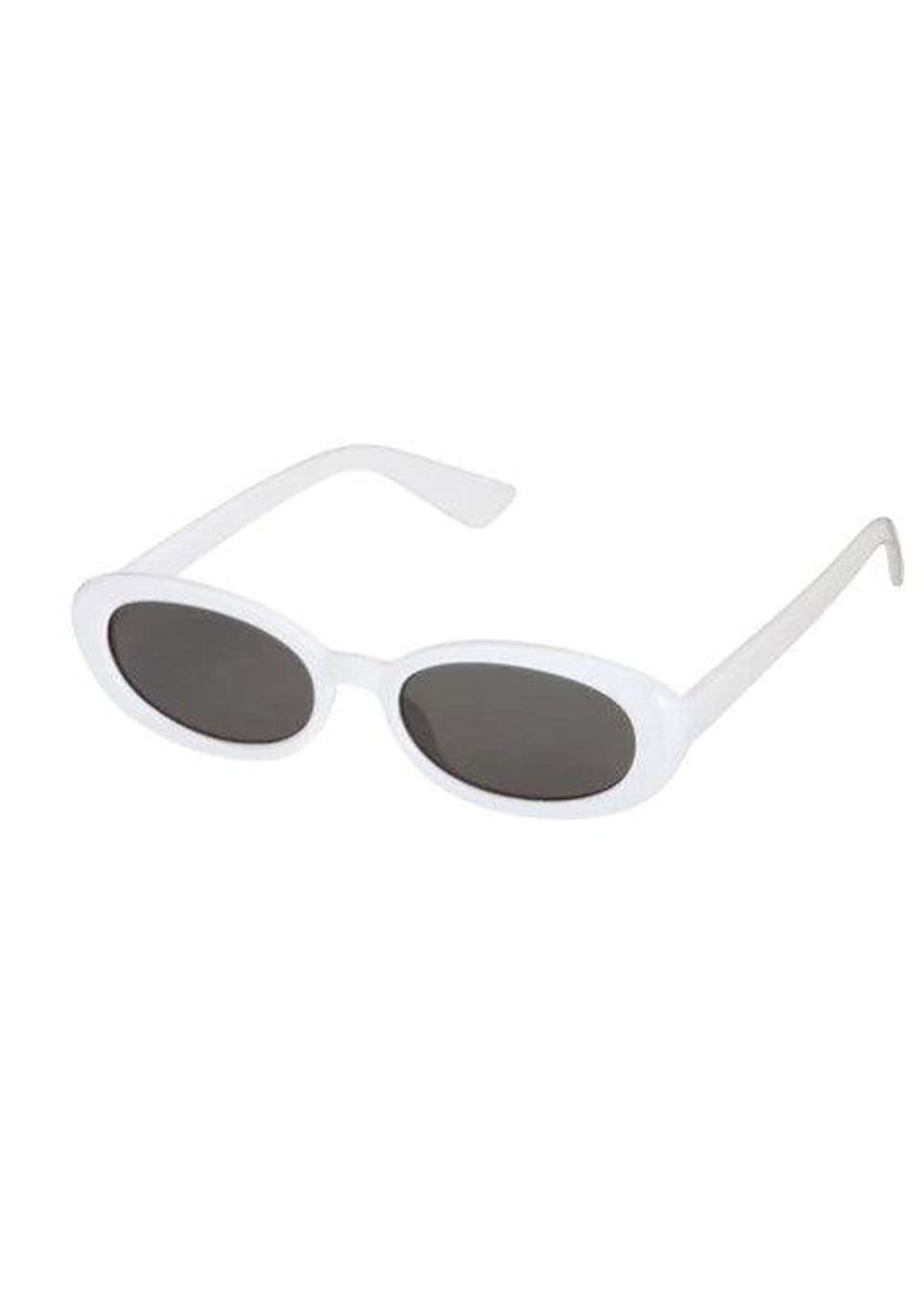 Here For The Fun Sunglasses - White Sunglasses MerciGrace Boutique.