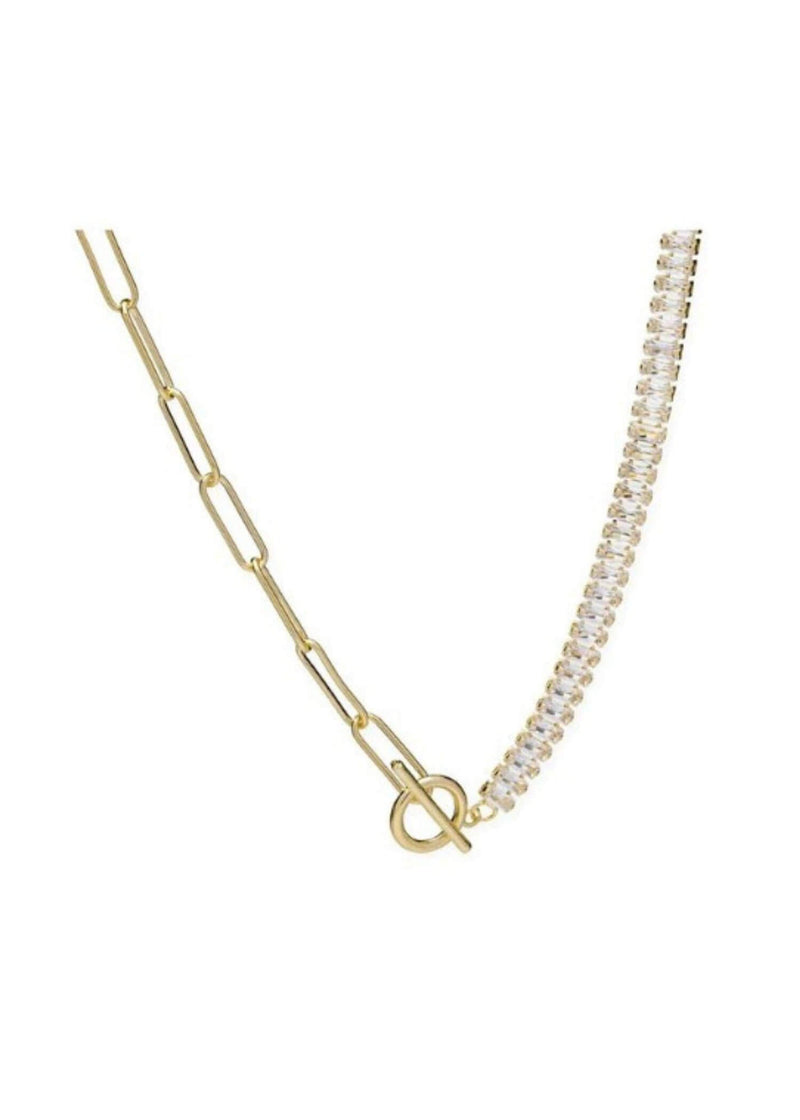 High Bar Necklace - Gold Necklace MerciGrace Boutique.